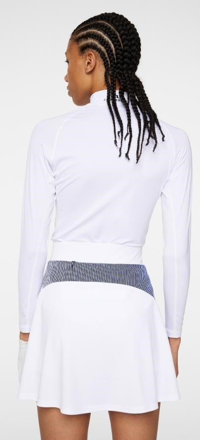 J.Lindeberg Asa Print Soft Compression Damen Kompressionshemd, weiss
