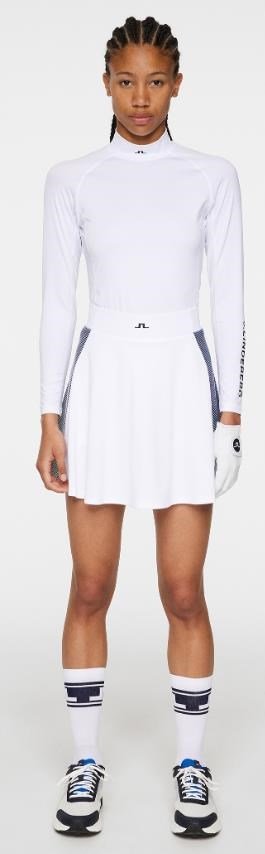J.Lindeberg Asa Print Soft Compression Damen Kompressionshemd, weiss