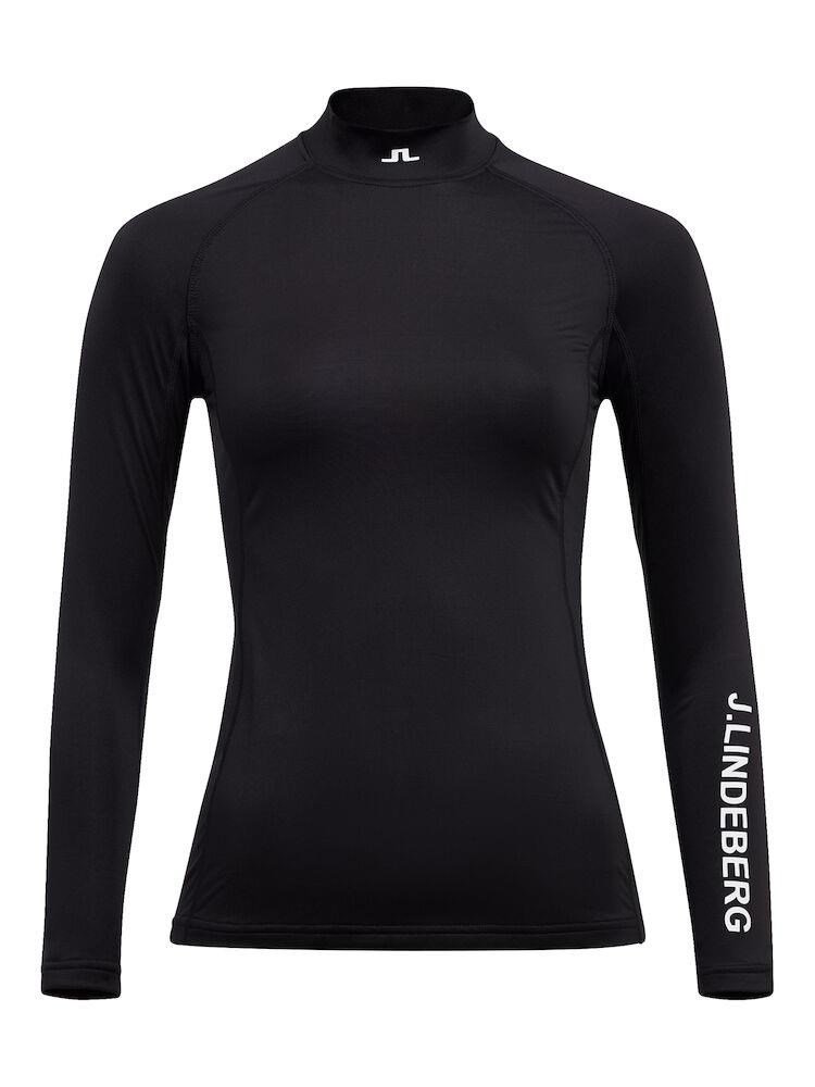 J.Lindeberg Asa Print Soft Compression Damen Kompressionshemd, schwarz