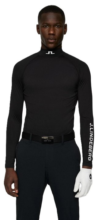 J.Lindeberg Aello Soft Herren Kompressionshemd, schwarz