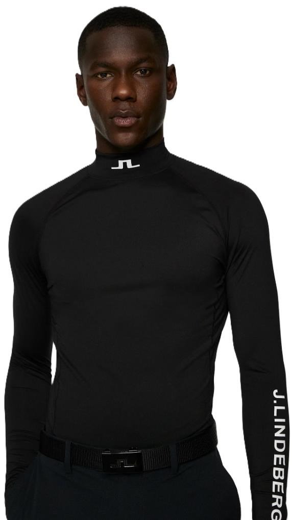 J.Lindeberg Aello Soft Herren Kompressionshemd, schwarz