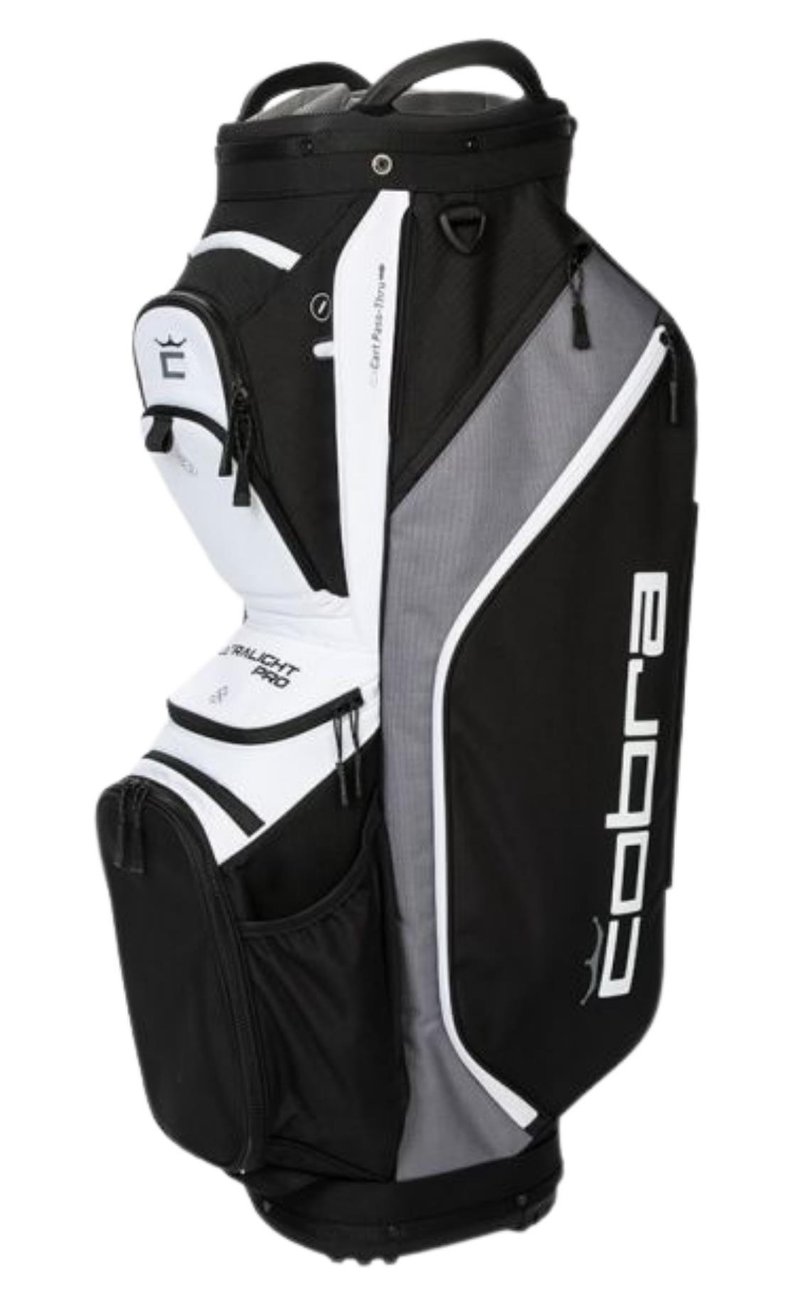 Cobra Ultralight Pro Cartbag, schwarz/weiss