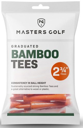 Masters Graduated Bamboo tee 70 mm, orange, 20 Stk.