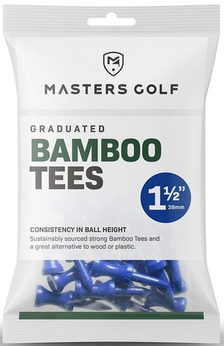 Masters Graduated Bamboo tee 38 mm, blau, 25 Stk.