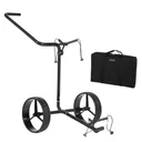 JuCad Carbon Shine 2-rädrig Manuell Golftrolley + Tragetasche