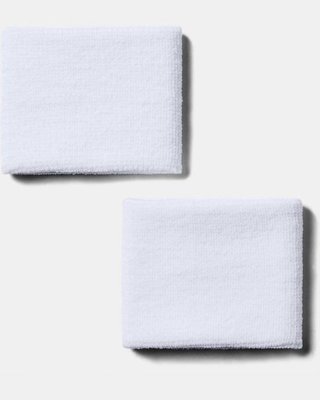Under Armour Performance Wristbands, weiss
