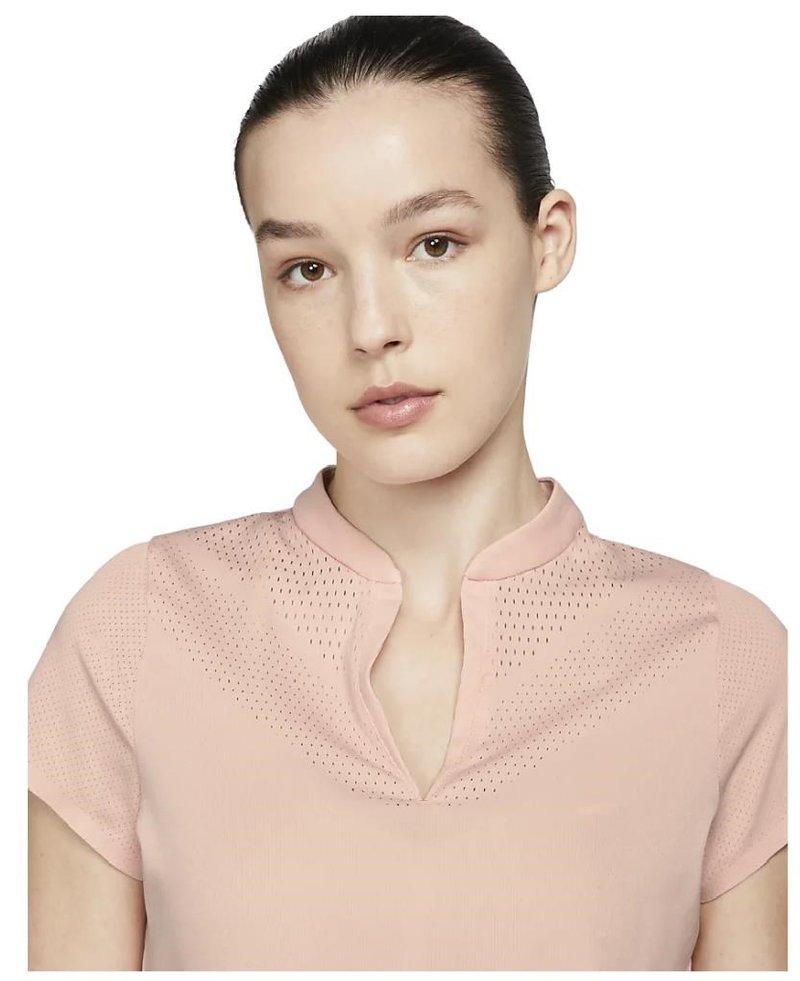 Nike Dri-FIT ADV Ace Damen Poloshirt, hellorange