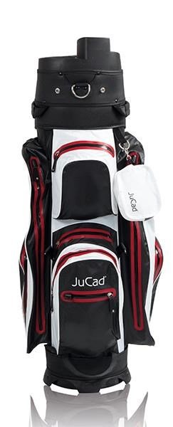 JuCad Manager Dry Cartbag, schwarz/weiss/rot