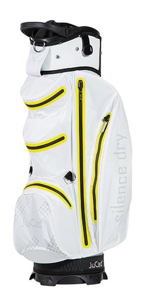 JuCad Silence Dry Cartbag, weiss/gelb