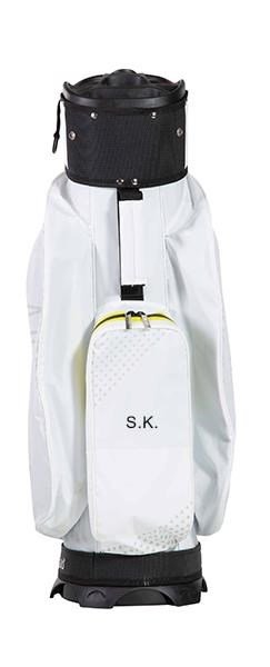 JuCad Silence Dry Cartbag, weiss/gelb