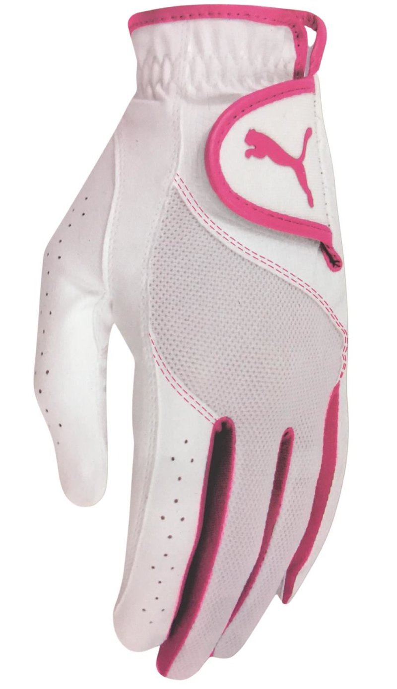 Puma Sport Performance Damen Golfhandschuh, weiß/himbeer
