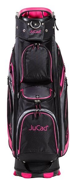 JuCad Sporty Cartbag, schwarz/rosa