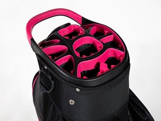 JuCad Sporty Cartbag, schwarz/rosa