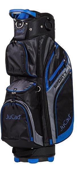 JuCad Sporty Cartbag, schwarz/blau