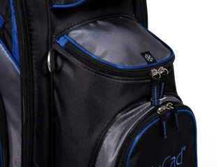 JuCad Sporty Cartbag, schwarz/blau