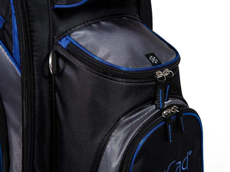 JuCad Sporty Cartbag, schwarz/blau