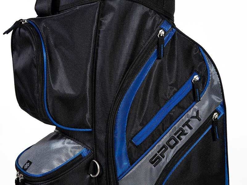 JuCad Sporty Cartbag, schwarz/blau