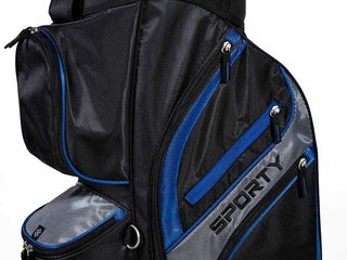 JuCad Sporty Cartbag, schwarz/blau