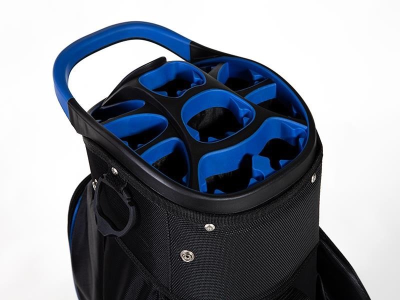 JuCad Sporty Cartbag, schwarz/blau
