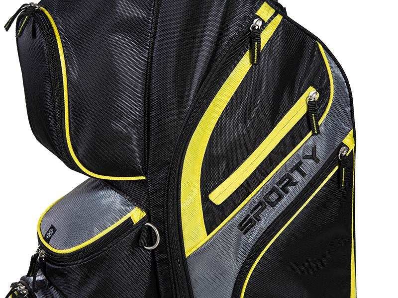 JuCad Sporty Cartbag, schwarz/gelb