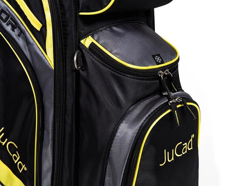 JuCad Sporty Cartbag, schwarz/gelb