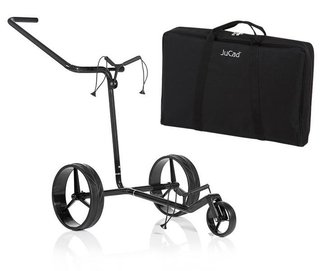 JuCad Carbon Shine 3-wheeled Manuell Golftrolley + Tragetasche