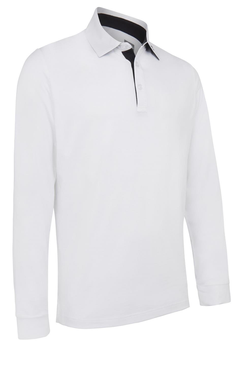 Callaway Long Sleeve Performance Herren Poloshirt, weiss