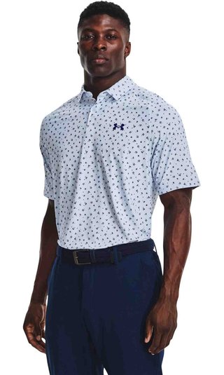 Under Armour Iso-Chill Floral Dash Herren Poloshirt, oxford blue