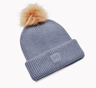 Under Armour Halftime Ribbed Pom Mütze, Aurora Purple