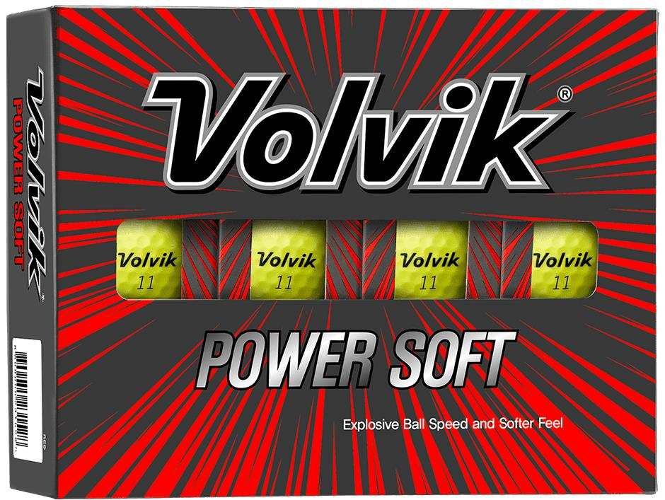 Volvik Power Soft Golfbälle, gelb
