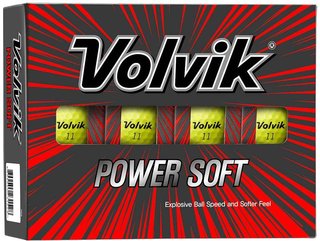 Volvik Power Soft Golfbälle, gelb