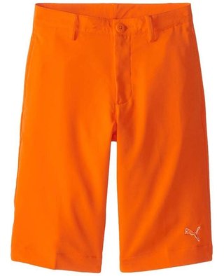 Puma Golf Tech Junior Golf Shorts, orange