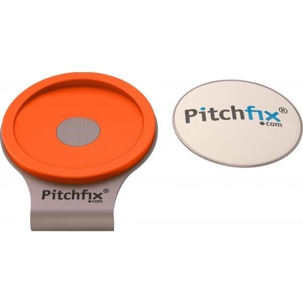 Pitchfix Orange Golf Magnetic Cap Clip mit Ballmarker