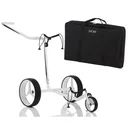 JuCad Carbon Manuell Golftrolley,schwarz/weiss + Tragetasche