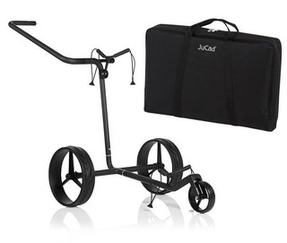 JuCad Carbon Shine 3-wheeled Manuell Golftrolley + Tragetasche