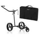 JuCad Carbon Shine 3-wheeled Manuell Golftrolley + Tragetasche