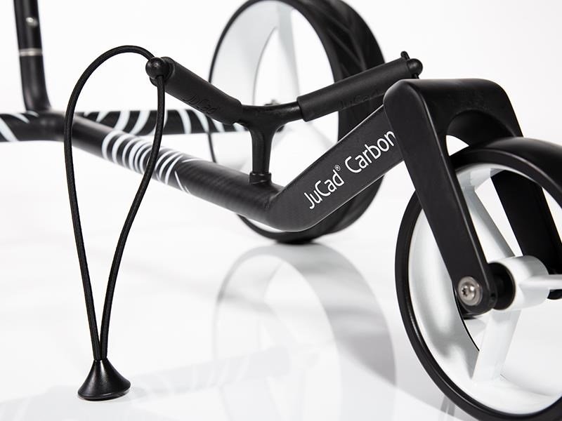 JuCad Carbon Zebra Manuell Golftrolley + Tragetasche
