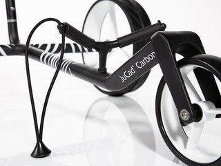 JuCad Carbon Zebra Manuell Golftrolley + Tragetasche