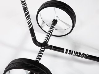 JuCad Carbon Zebra Manuell Golftrolley + Tragetasche