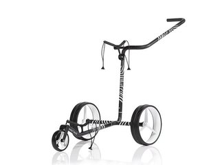 JuCad Carbon Zebra Manuell Golftrolley + Tragetasche