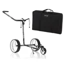 JuCad Carbon Zebra Manuell Golftrolley + Tragetasche