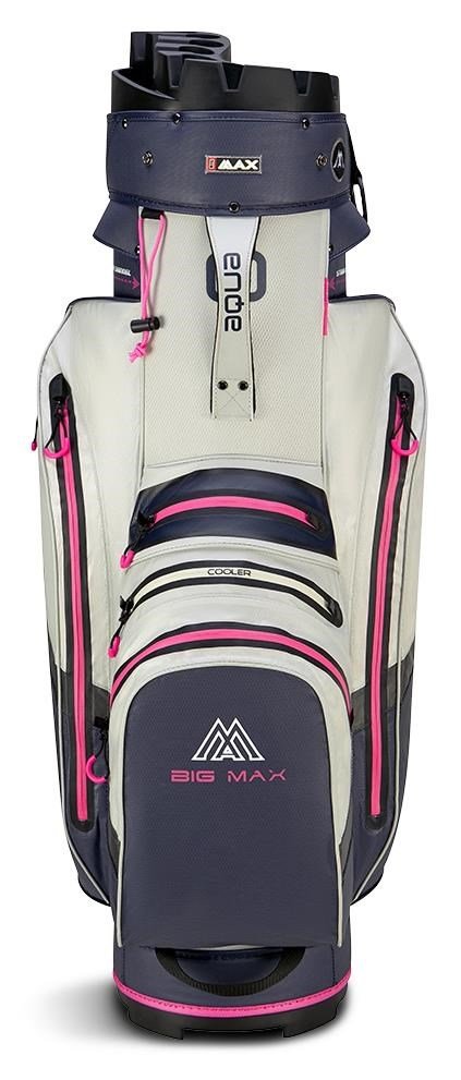 Big Max Aqua Silencio 4 Cartbag, steel blue/off white/fuchsia