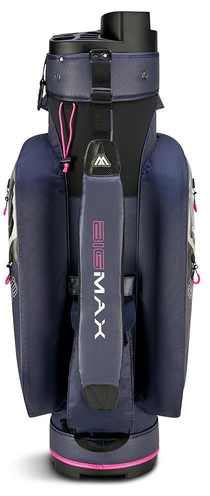 Big Max Aqua Silencio 4 Cartbag, steel blue/off white/fuchsia