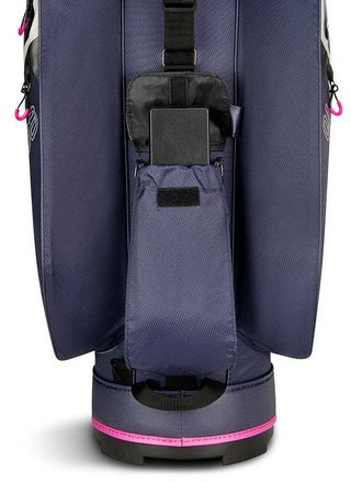 Big Max Aqua Silencio 4 Cartbag, steel blue/off white/fuchsia