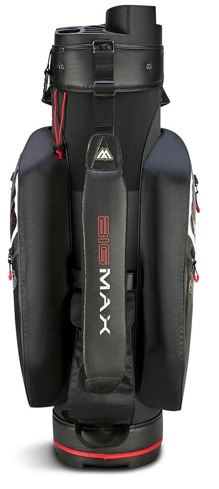 Big Max Aqua Silencio 4 Cartbag, weiss/schwarz/rot