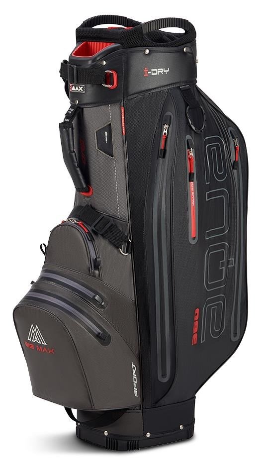 Big Max Aqua Sport 360 Cartbag, grau/schwarz/rot