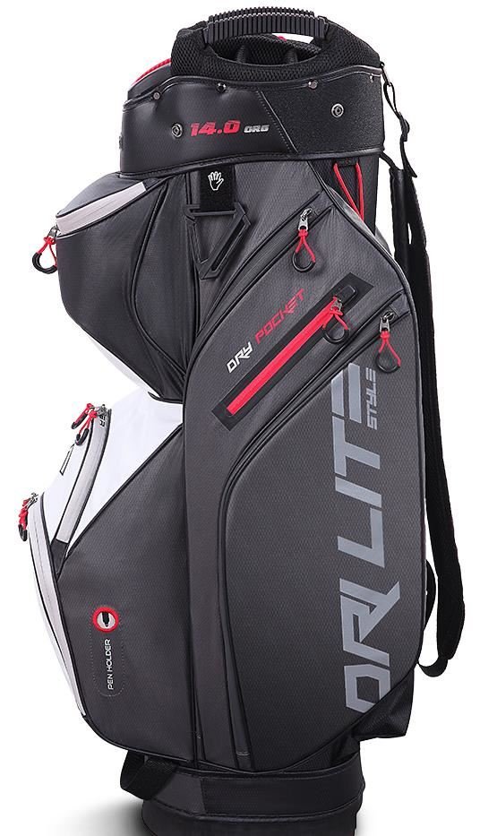 Big Max Dri Lite Style Cartbag, grau/weiss/rot