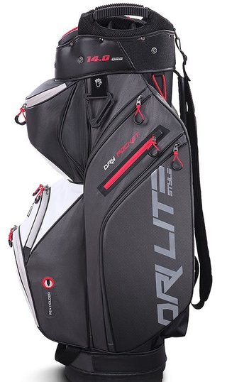 Big Max Dri Lite Style Cartbag, grau/weiss/rot
