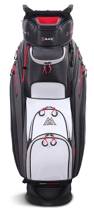 Big Max Dri Lite Style Cartbag, grau/weiss/rot