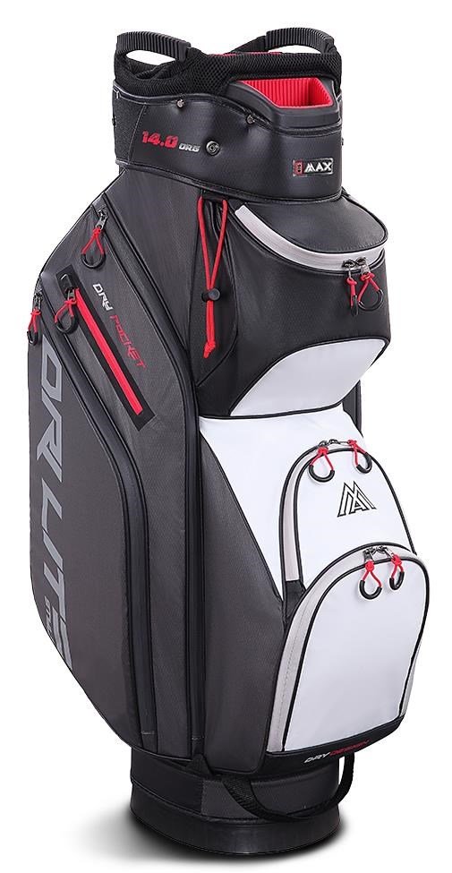 Big Max Dri Lite Style Cartbag, grau/weiss/rot